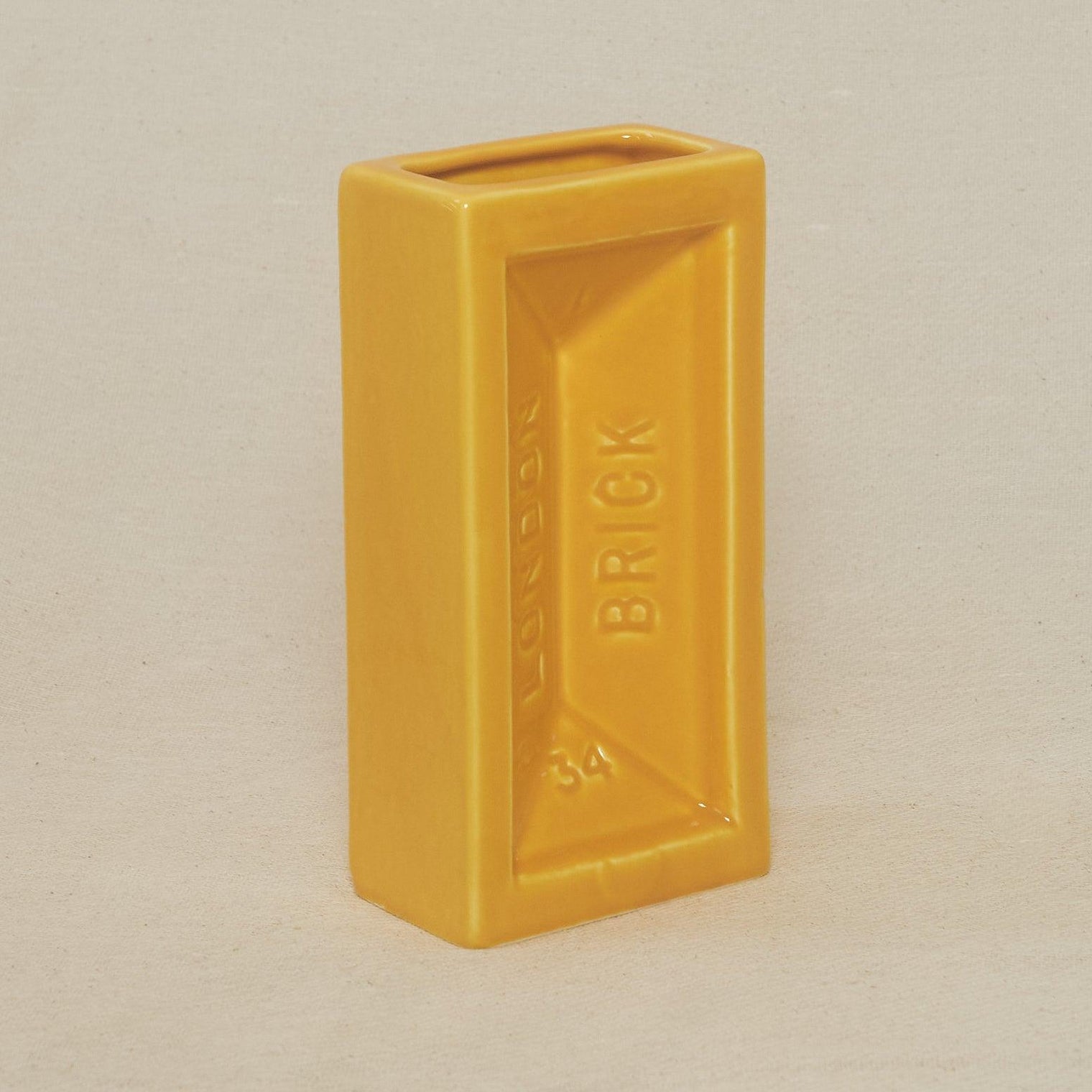 London Brick Vase yellow - Grow Gang