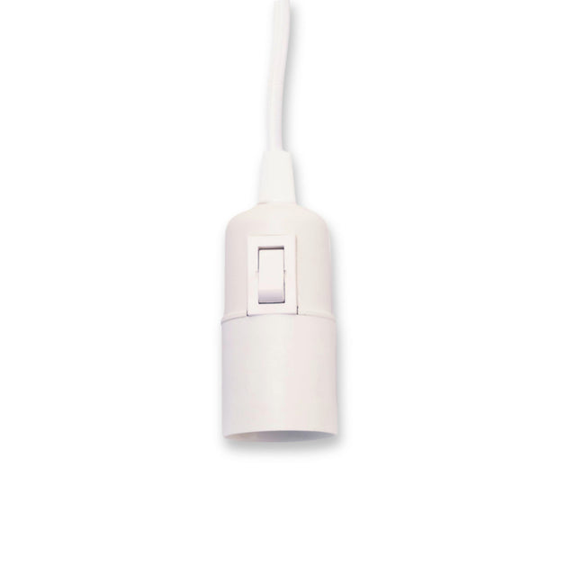 Enna Plug-in Ceiling Pendant with 5m Textile Cable and Ceiling hook